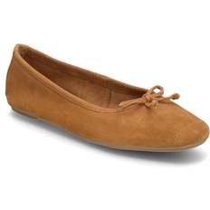 Mango Low Shoes Mango Suede Ballet Pump - Tan