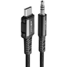 Hpa AUX Ljudkabel USB-C 3,5 mm Minijack 1,2 m Svart