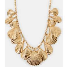 Gold Necklaces Accessorize Michelle Shell Charm Necklace - Gold