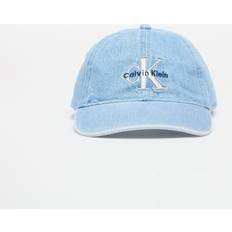 Blå - Denim/Jeansstof Hovedbeklædning Calvin Klein Monologo Embroidery Cap - Blue