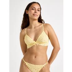 Lindex BH:ar Lindex Bralette Med Broderie Anglaise - Light Yellow