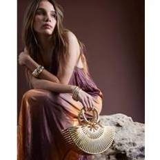 Gold Bags River Island Womens Gold Semi Circle Ring Basket Bag - Gold