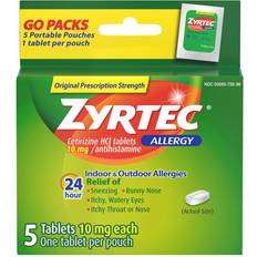 Medicines Zyrtec 24 Hour Allergy Relief Tablets, Cetirizine HCl 5 pcs Tablet