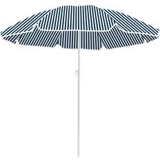 SunLife Strandparasol Blå/Hvid Ø200 cm