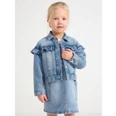 Lindex Jackor Lindex Jacket Denim Frill - Blå