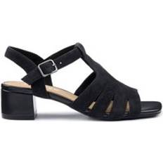 Hotter Portofino II Block Heel Sandals - Black