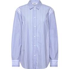 Weekday Shirts Weekday Oversized Shirt - Mixed Blue Stripe