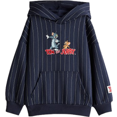 H&M Huvtröja Med Tryckt Motiv - Marinblå/Tom Och Jerry