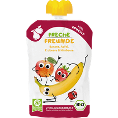 Freche Freunde Quetschie Banane Apfel Erdbeere & Himbeere 100g 1pak