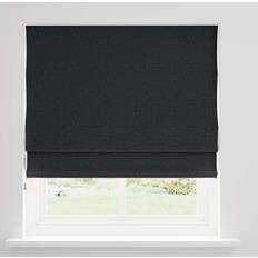 Blackout Blinds Dunelm Luna Black Blackout Roman Blind 122x200cm