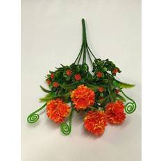 Artificial flower Best Artificial 34cm Orange Hydrangea Flower Spray for Display Planter Artificial Plant