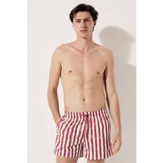 H&M Men Patterned Swim Shorts - Pink
