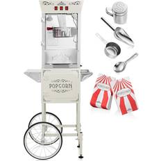 Movie theater popcorn Olde Midway Movie Theater-Style Popcorn Machine Cart Cream