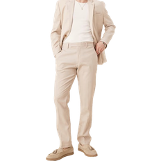 ASOS DESIGN Smart Slim Fit Blend Trousers - Stone