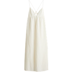 H&M Tie-Detail Maxi Dress - White