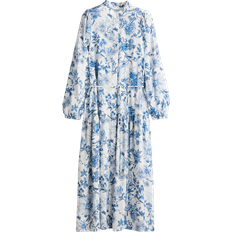 H&M Long Puff-Sleeved Dress - White