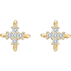 Mads Z Pixie Earrings - Gold/Transparent