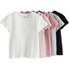 H&M Flicka Rosa 5-pack t-shirt bomull