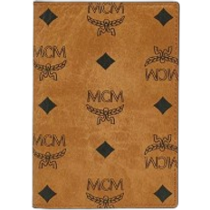 MCM Ottomar Passport Holder In Visetos - Cognac
