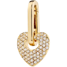 Pilgrim Heart Pendant - Gold/Transparent