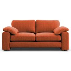 3 Seater - Orange Sofas Dunelm Magnus Vintage Orange Umber Sofa 198cm 3 Seater