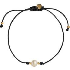 Stine A Petit Pearl Berrie Bracelet - Black Ribbon