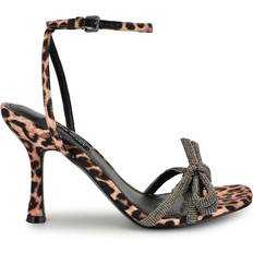 Nine West Vid Sandal - Light Brown/Black Leopard Print
