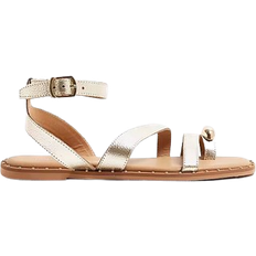 Gold - Women Sandals River Island Studded Toe Clip Sandals - Gold