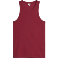 Arket Rib Racer Tank Top - Dark Red