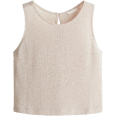 H&M Textured Knit Vest Top - Light Beige