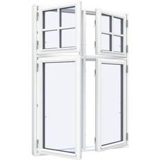 Sparvinduer DB0210 Træ Sidehængt vindue Vindue med 3-lags glas 82x129cm