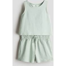H&M 2-Piece Cotton Set - Green
