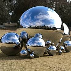 Trädgård & Utemiljö Temu 6 Pcs Stainless Steel Gaze Balls Mirror Polished Hollow Ball