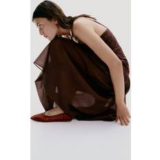 Dam - Orange Ballerinaskor H&M Strassprydda Ballerinaskor - Orange
