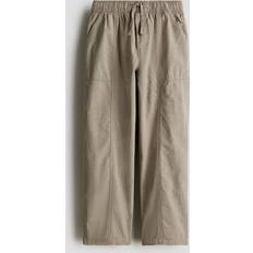 H&M Jongens Donkerbeige Joggers Van Popeline - Donkerbeige