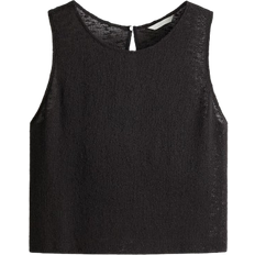 H&M Textured Knit Tank Top - Black