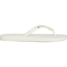 Tory Burch Flip-Flops Tory Burch Kira Padded Flip-Flop - Ivory/Gold