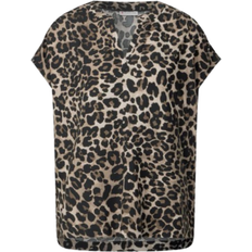 Street One Leopard Pattern Blouse - Black
