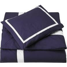 Blåa - Percale Påslakan Newport Mayfair Påslakan Vit, Blå (210x150cm)