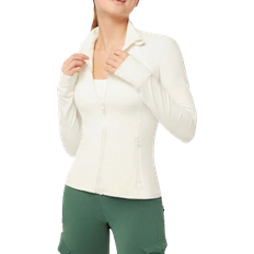 Shein GLOWMODE FeatherFit™ Slim-It Streamline Performance Secure Pockets Zip Up Long Sleeve Jacket Low Impact Yoga Daily Fall