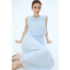 H&M MAMA Plissiertes Stillkleid Blau XL