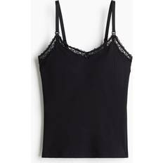 H&M Sort MAMA Cotton Nursing Strappy Top Size L