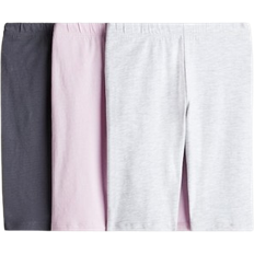 H&M Jersey Cycling Shorts 3-pack - Light Pink/Grey (1231358007)