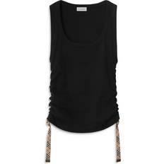Ruched Top Topp Dam - Black