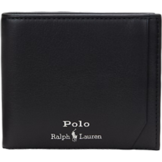 Polo plånbok Polo Ralph Lauren Smooth Leather Billfold Wallet - Black