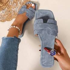 Shein Casual Strap Slip-On Sandaler - Grå