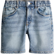 H&M Loose Fit Denim Shorts - Denim Blue (1275963003)
