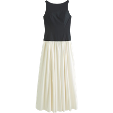 Abercrombie & Fitch Drop Waist Midi Dress - Black