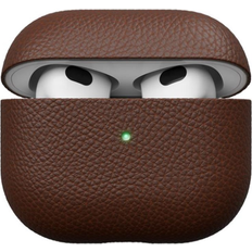 AirPods - Cases & covers til høretelefoner Tilbehør til høretelefoner keybudz PodSkinz Artisan læderetui (AirPods 3) Brun