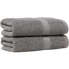 Room Essentials 2pk Hand Set Guest Towel Gray (63.5x38.1cm)